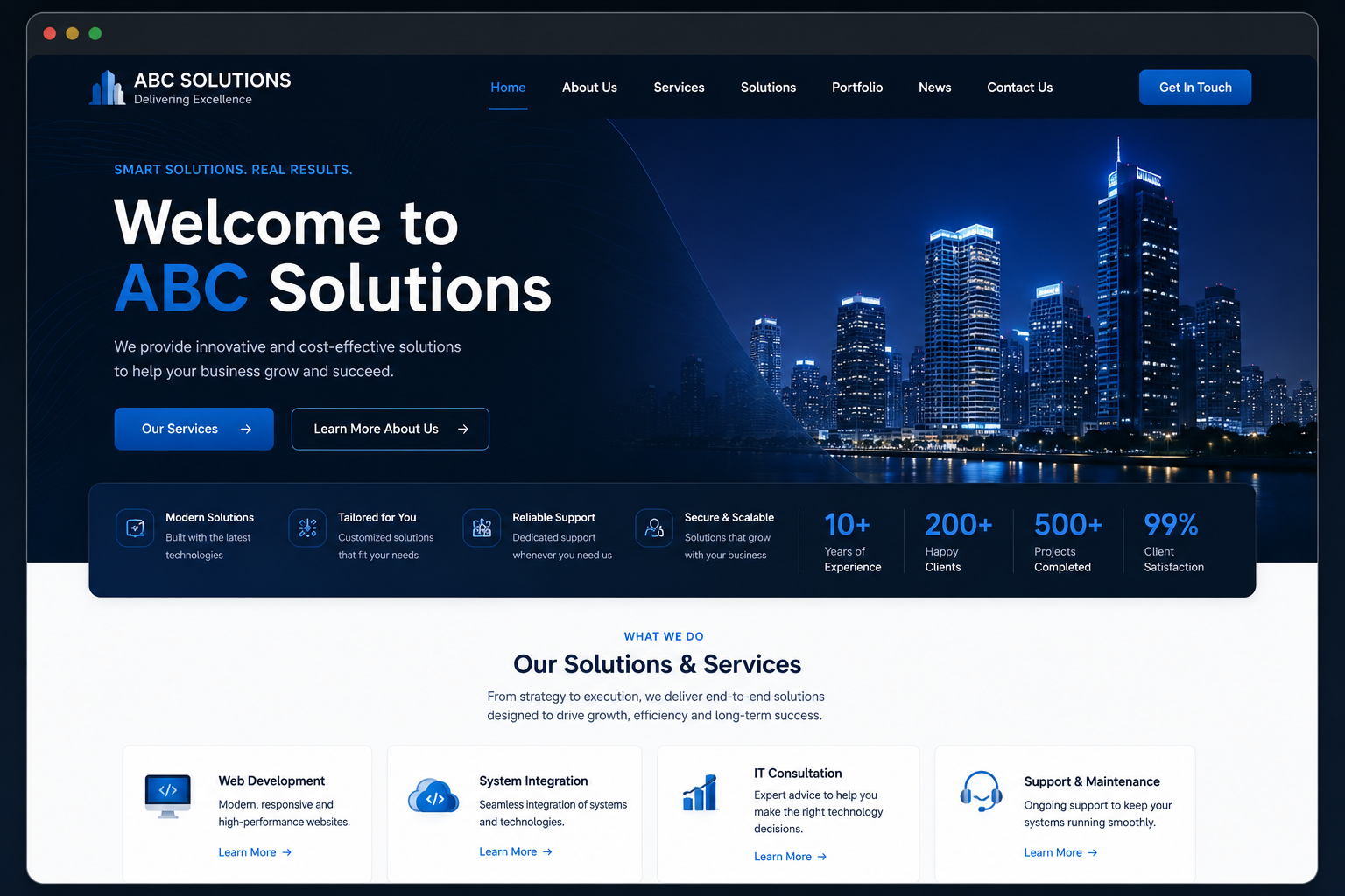 Redesigned Website